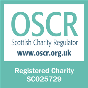 OSCR Scootish Charity Regulator Logo. Charity Number SC025729