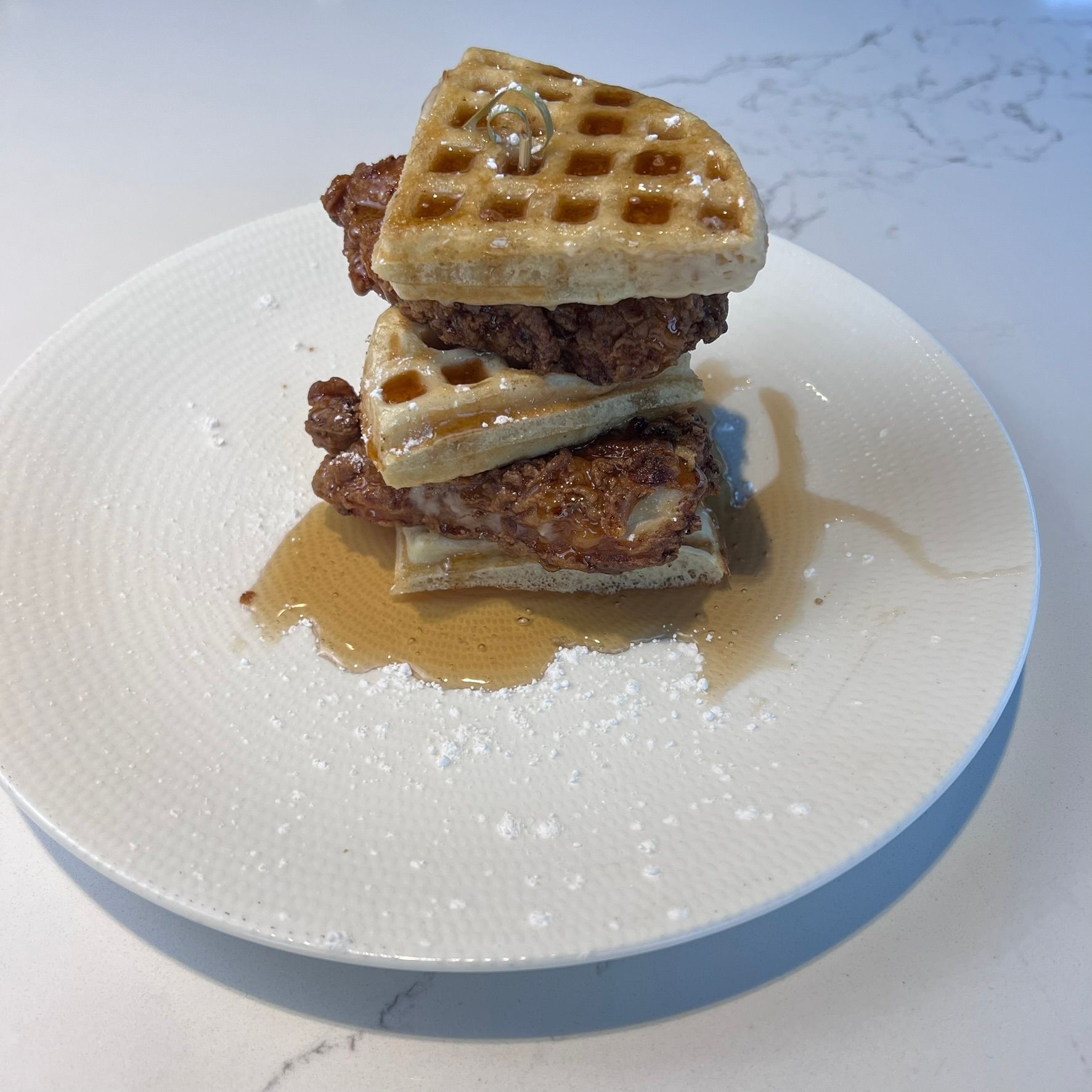 Chicken & Waffle Tower