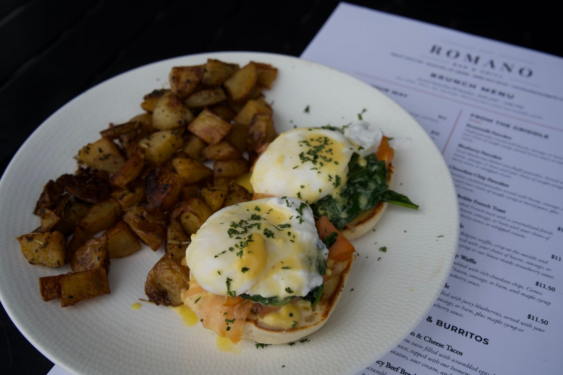 Romano Egg Benedict