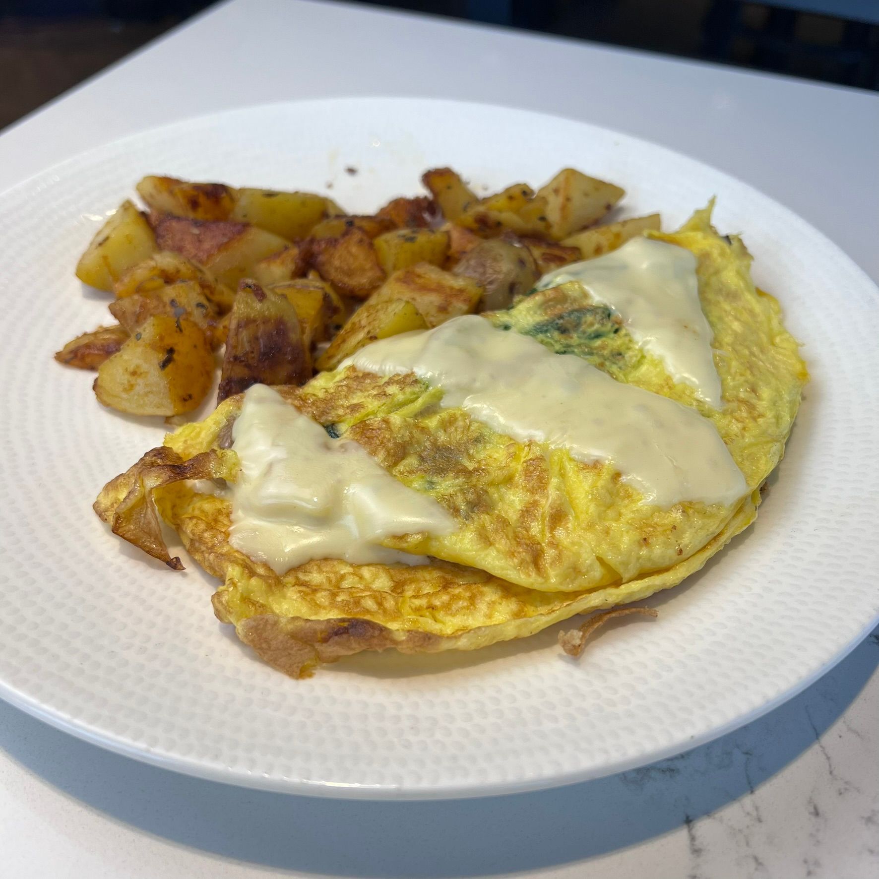 Spinach & Mushroom Omelette