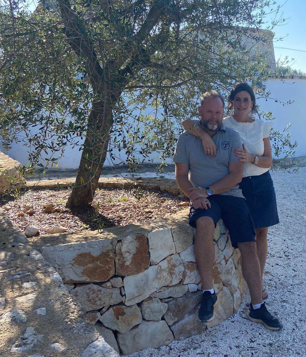 Nathalie en Ray in Italie bij Trullo