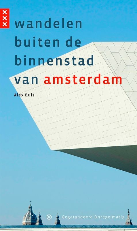 Book cover: White modern building against a blue sky, title