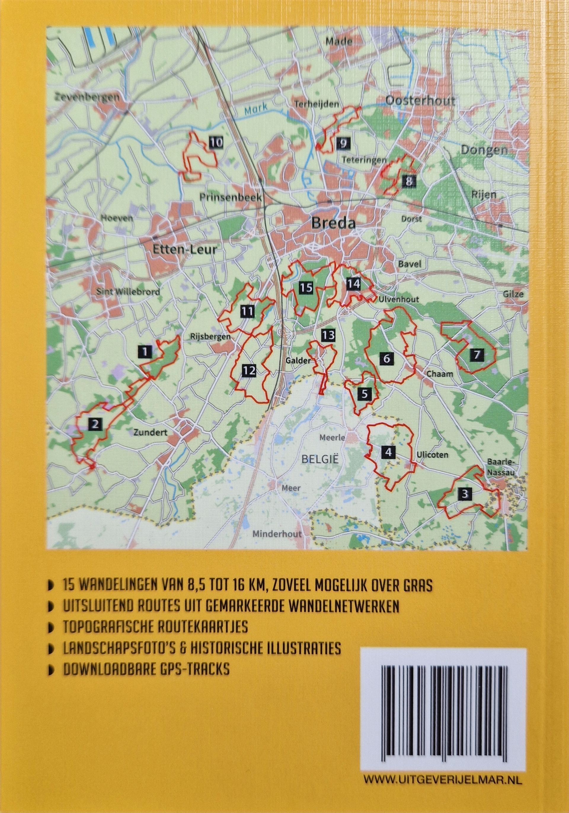 Cover van de wandelgids De mooiste netwerkwandelingen Baronie van Breda Elmar