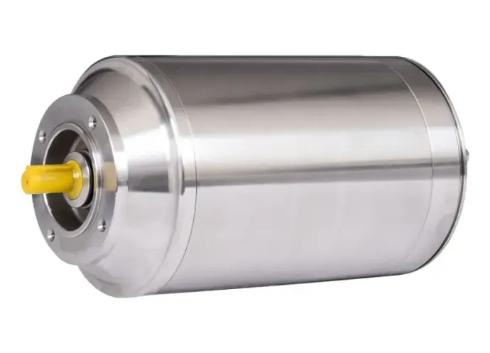 Motore in acciaio inox in impianto alimentare