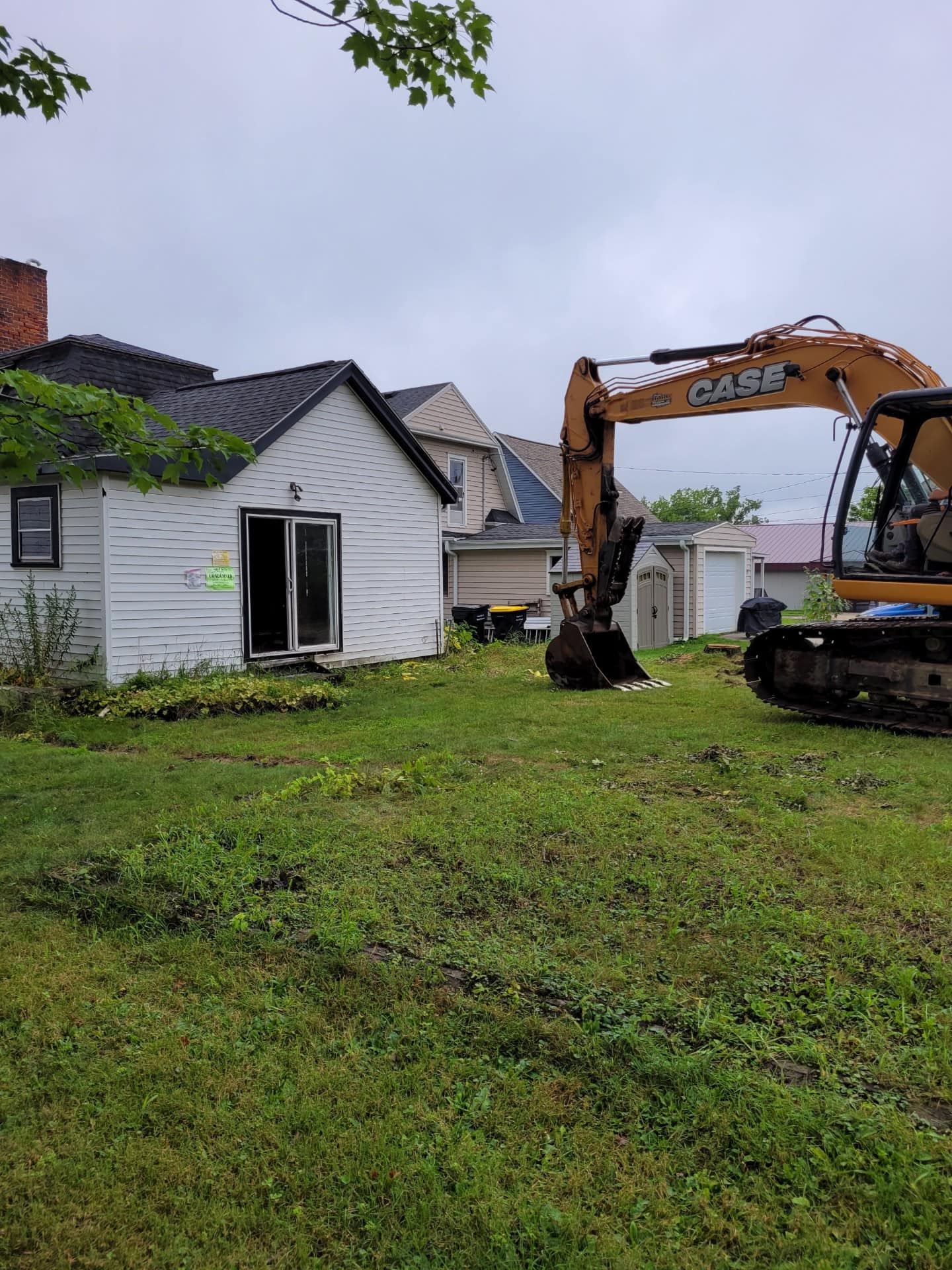 Big Excavator on New Construction Site — Sparta, WI — Wayne Bohl Trucking LLC