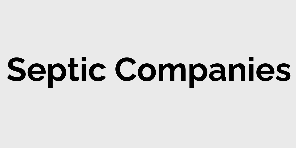 “Septic Companies” text in bold black letters on a light background