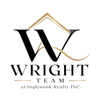 Wright Team real estate logo with black and gold house-shaped “W” and “Wright Team at Inglenook Realty, INC.”