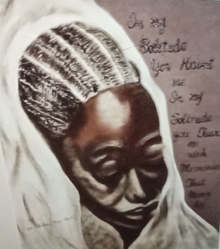 painting of a black woman