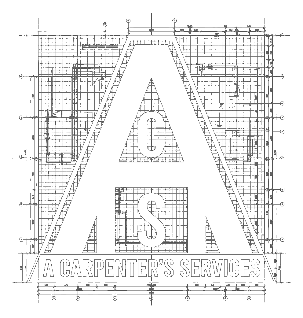 White logo with a large outlined &ldquo;A&rdquo; over a blueprints-style background and faint text underneath