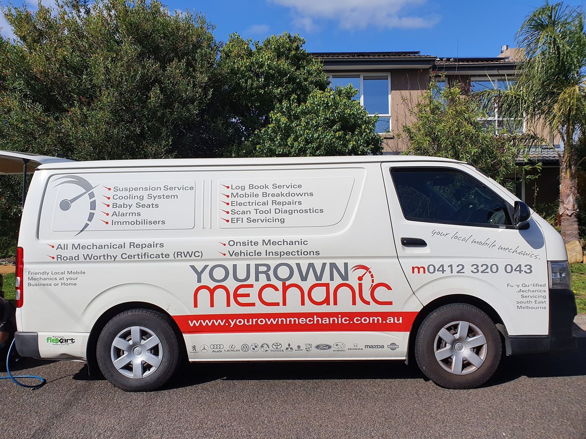 Your Own Mechanic wrapped van