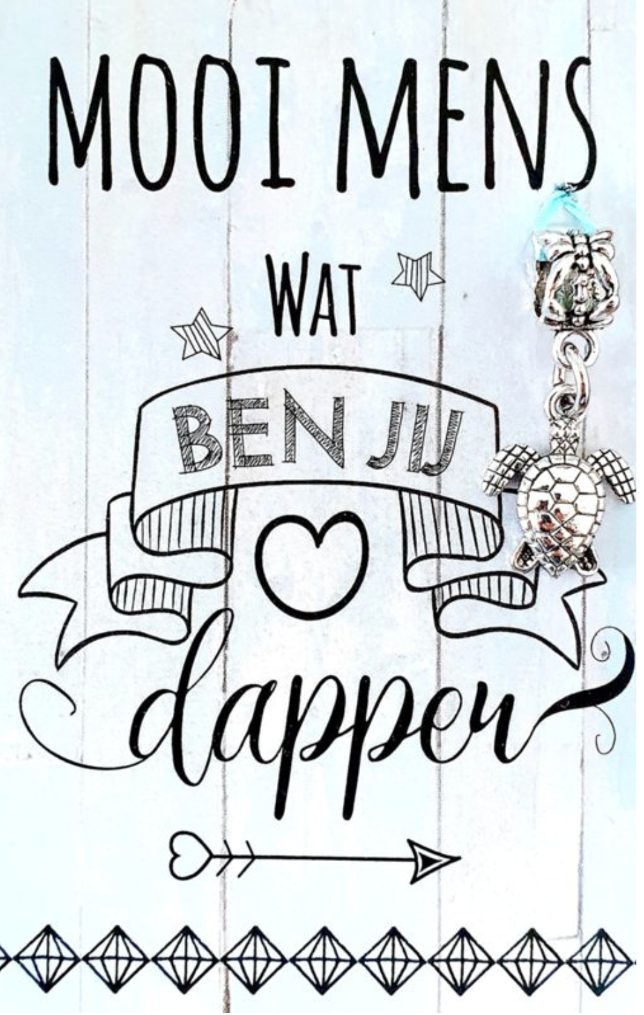 Bordje met de Nederlandse tekst