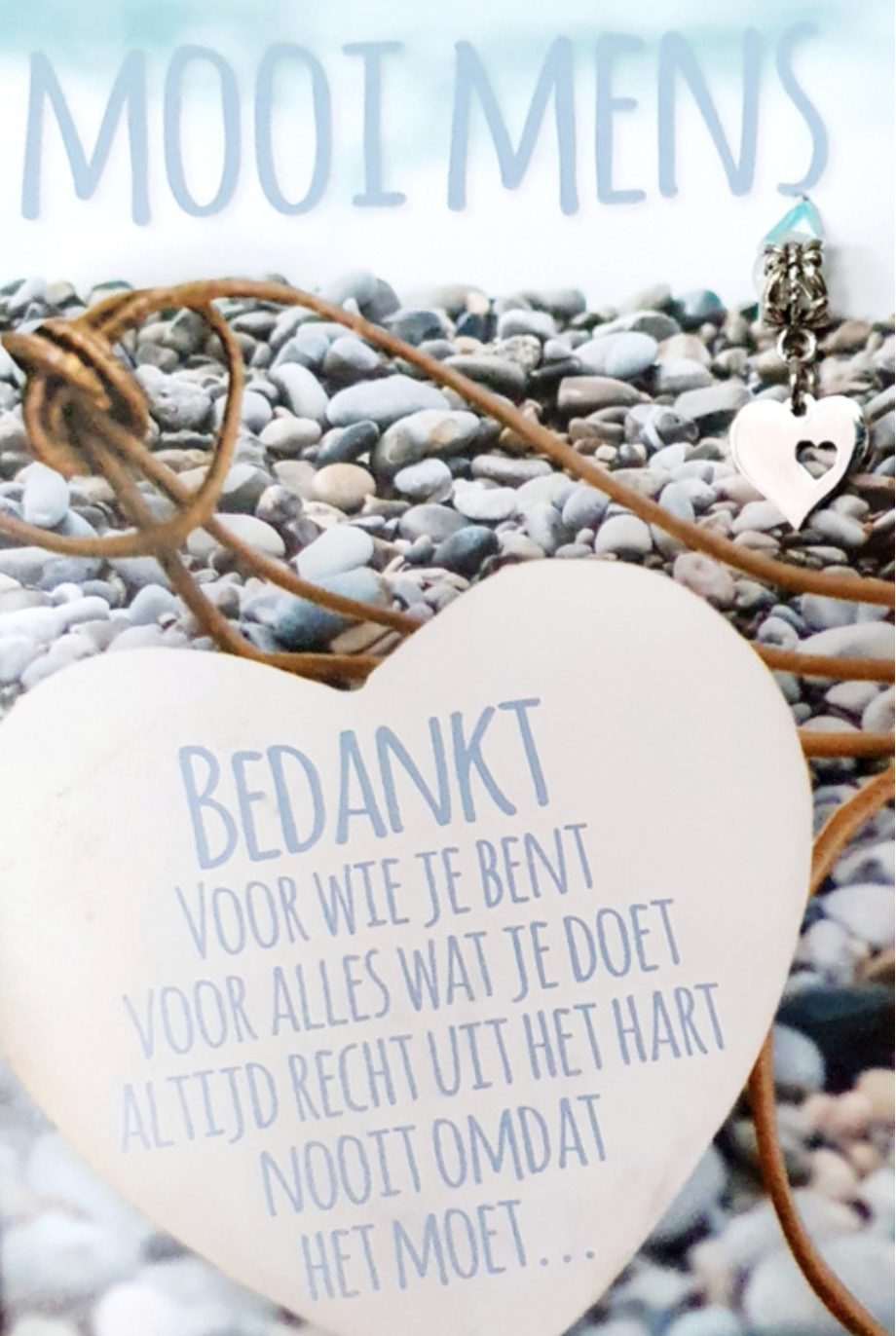 Wit hart met de boodschap