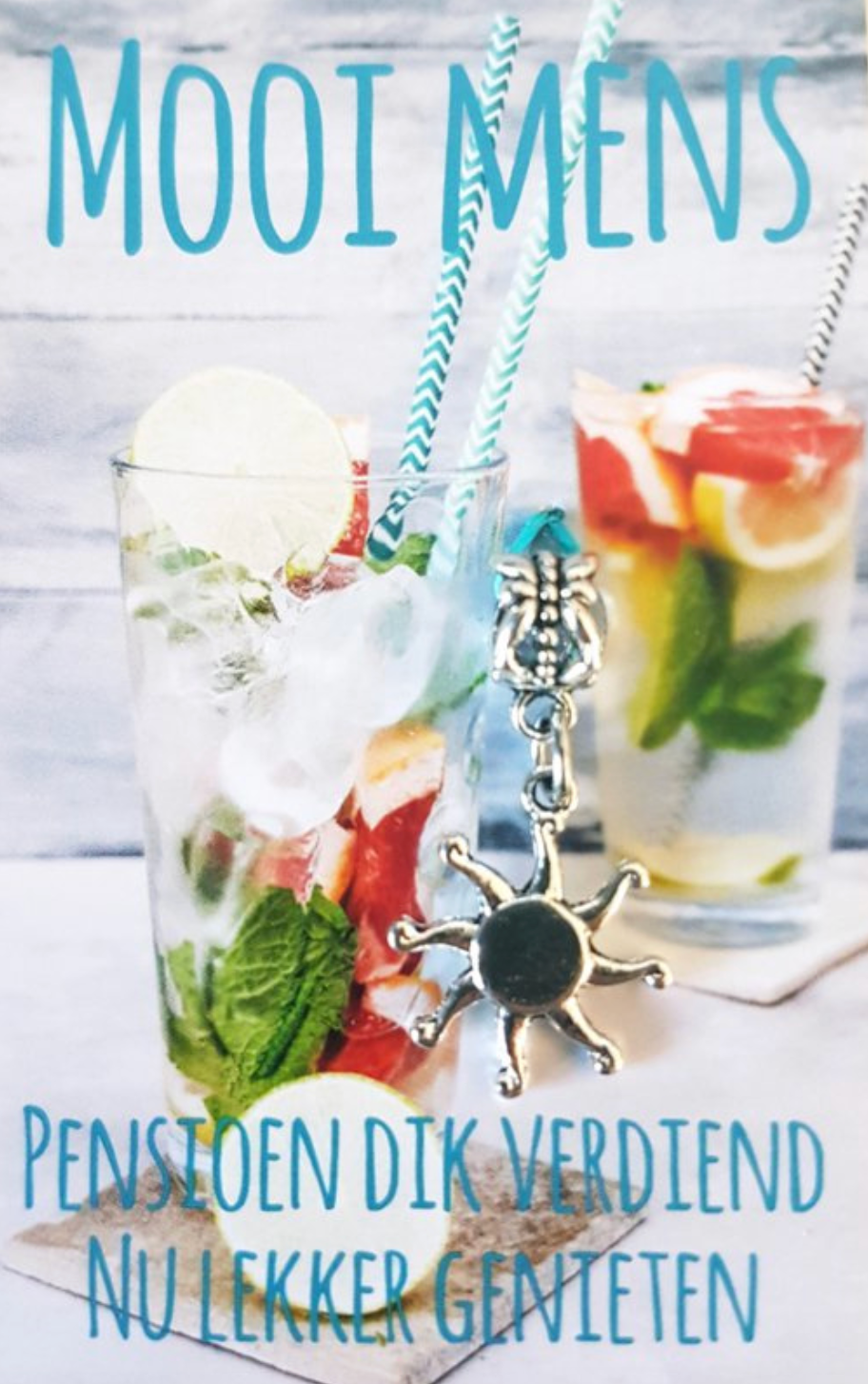 Two glasses of fruity drinks with straws. Text: