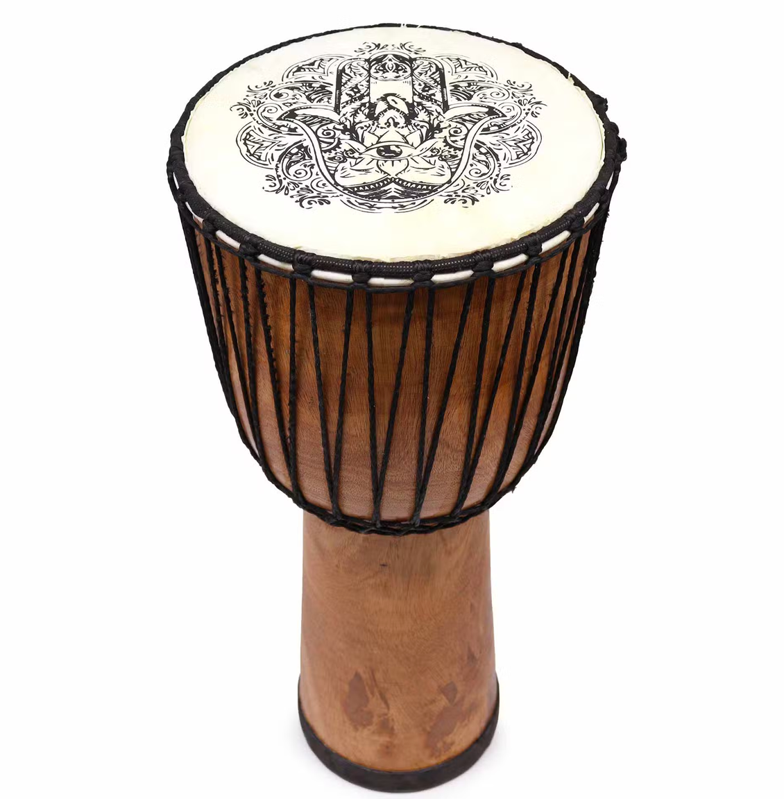 Hamsa Djembe met Brede Bovenkant – 50 cm