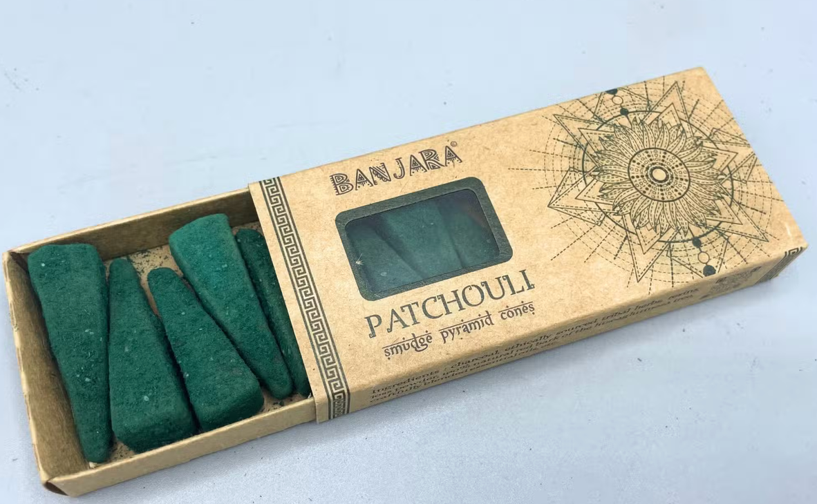 Banjara Smudge Pyramid Cones – Patchouli – 10 stuks