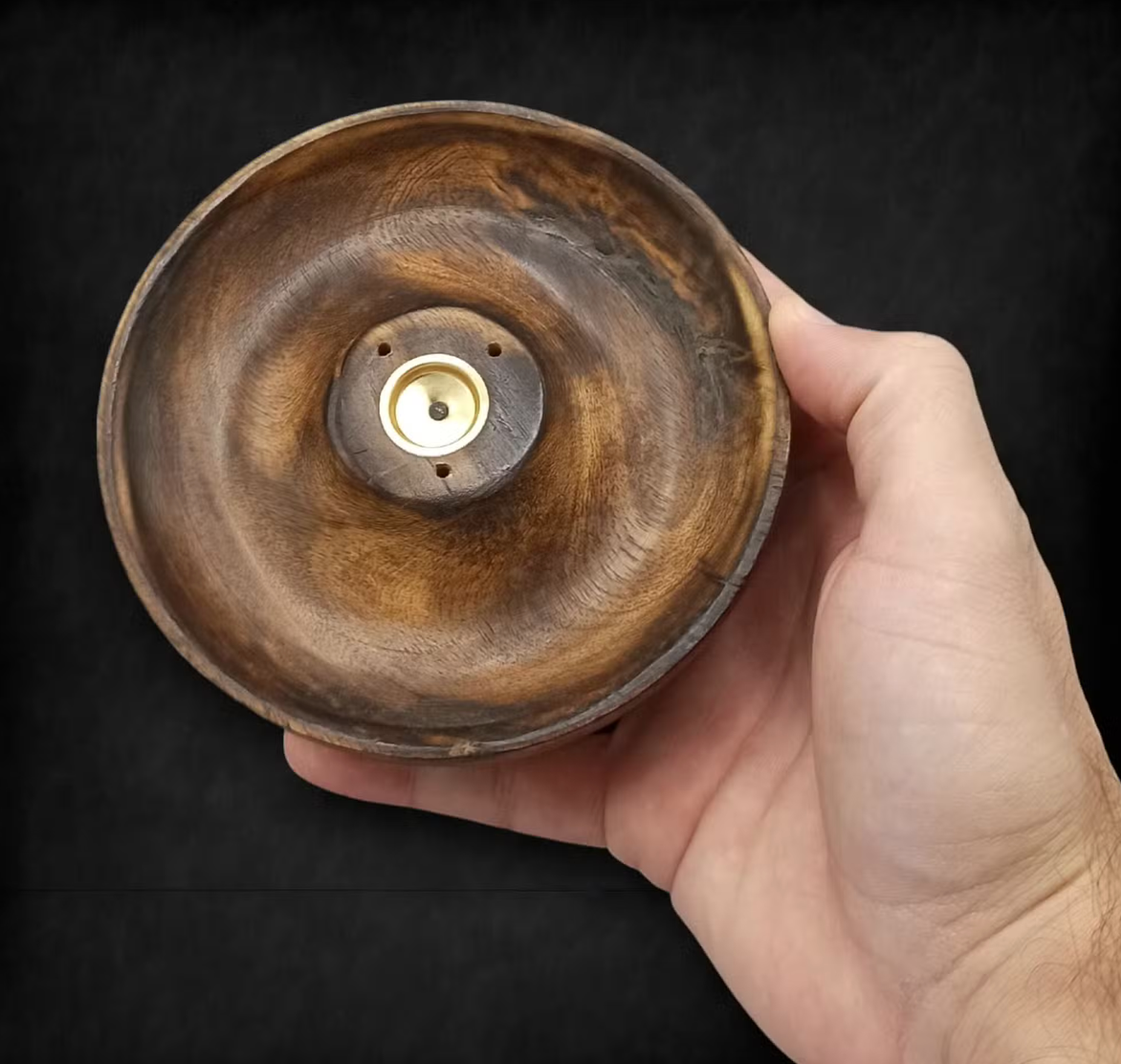 Houten Wierookhouder – Voor Wierookstokjes & Kegels – Naturel