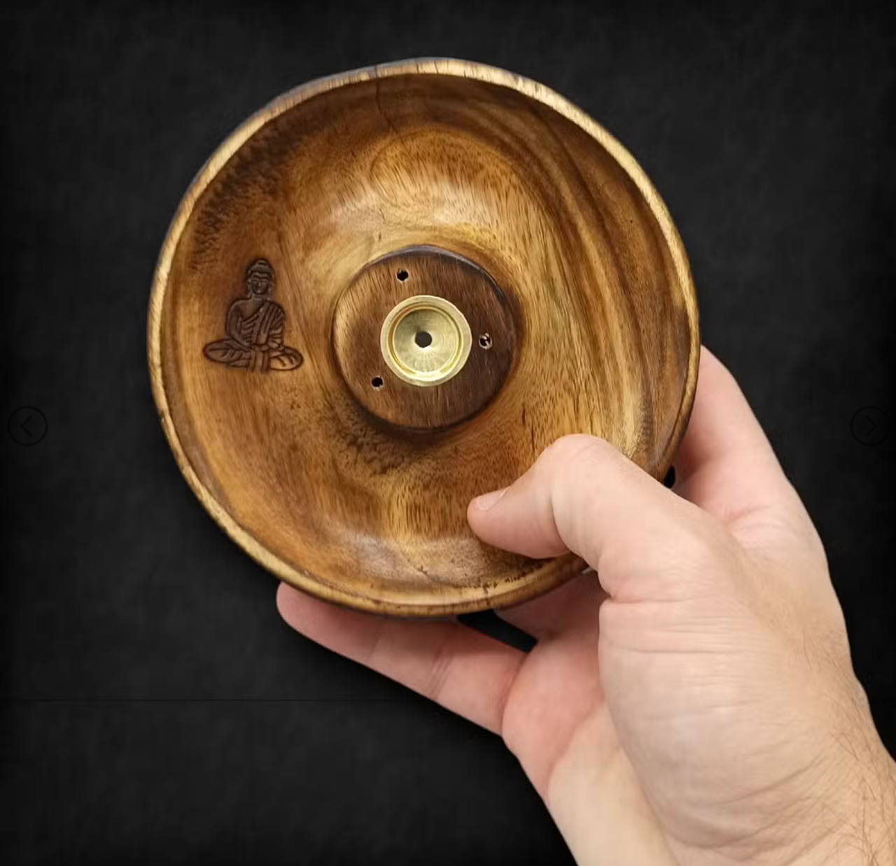 Houten Wierookhouder – Voor Wierookstokjes & Kegels – Boeddha