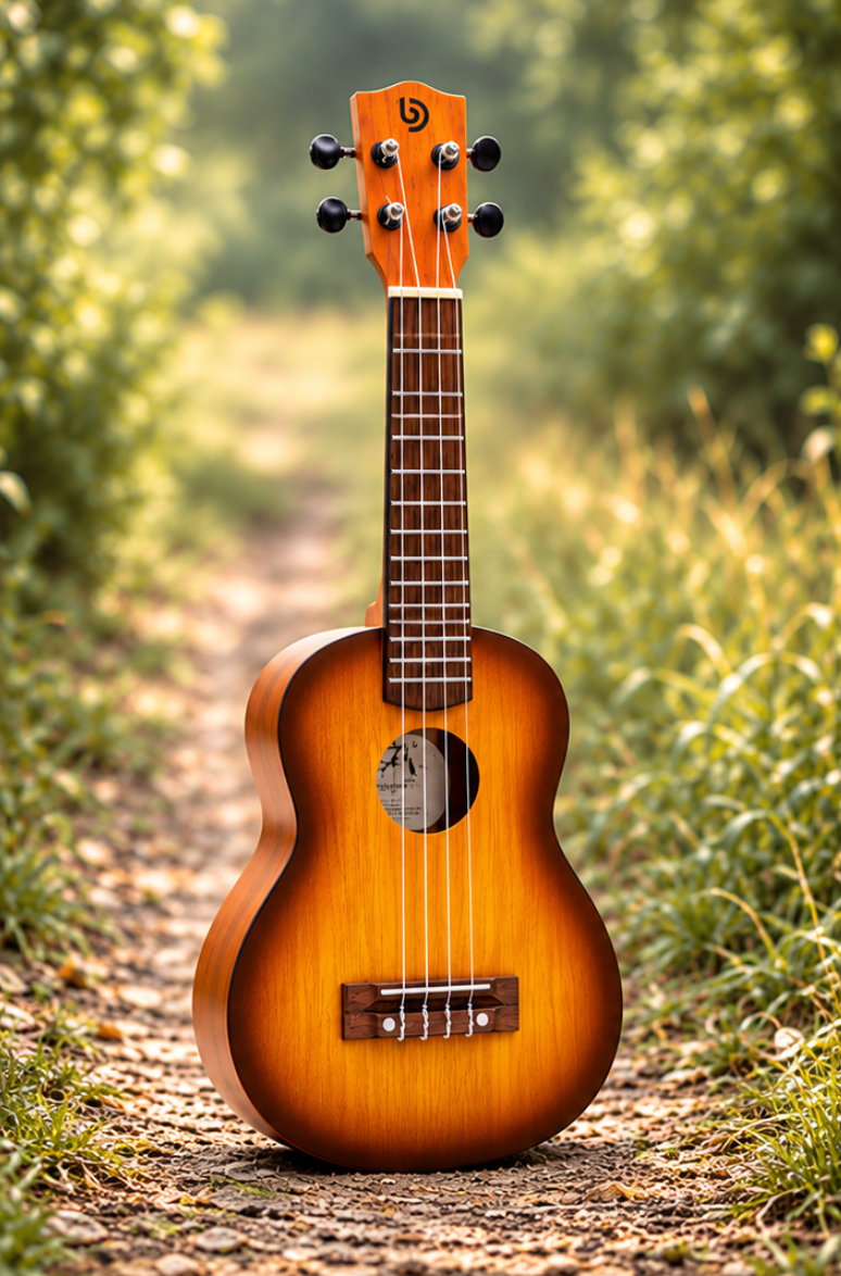 Ambachtelijke Sopraan Ukelele uit Indonesië Oranje
