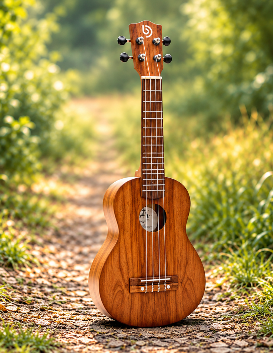 Ambachtelijke Sopraan Ukelele uit Indonesië Naturel