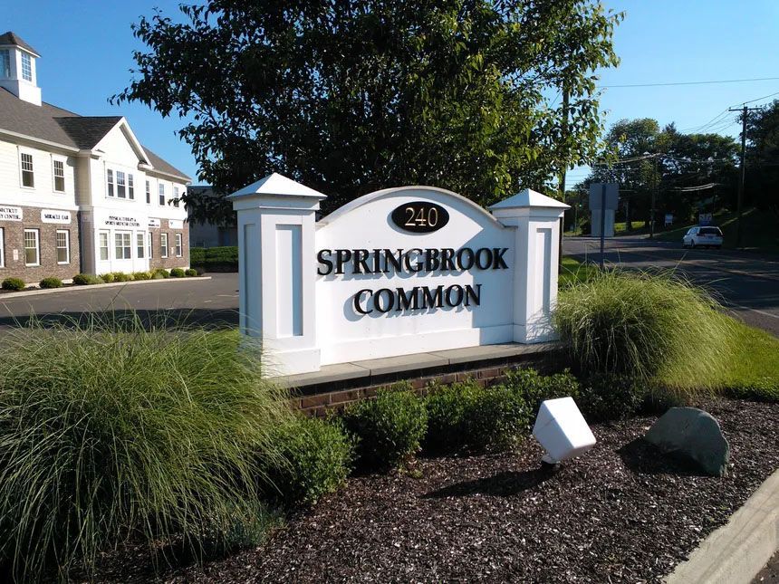 Springbrook Common building sign, Orange, CT Springbrook Common building sign, Orange, CT