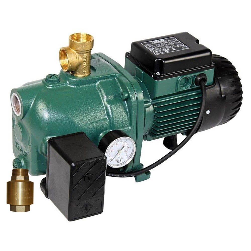 A Green Water Pump With a Pressure Gauge Attached to It — Stockers & Partridge In Paterson, NSW