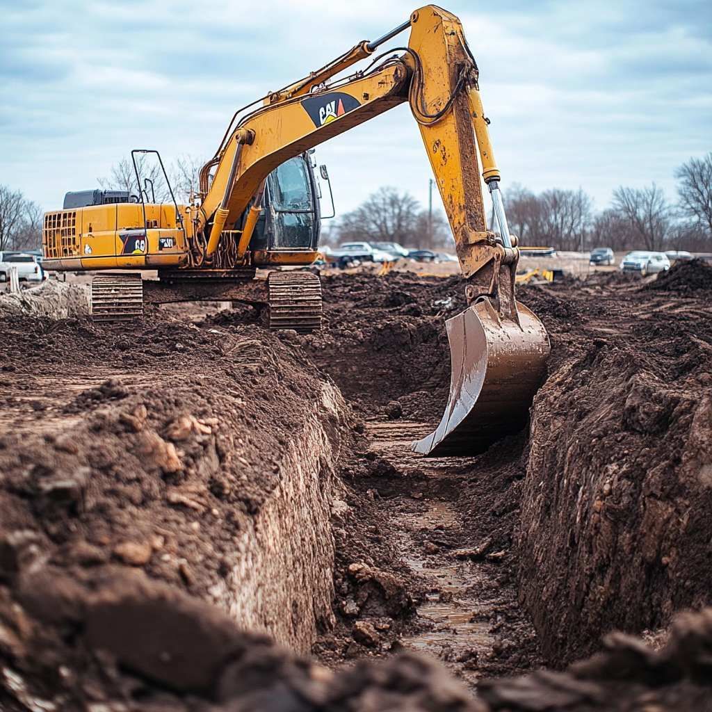 Lot clearing for new ADU construction site