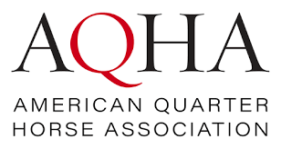 The American Quarter Horse Association (AQHA) logo, featuring the black text