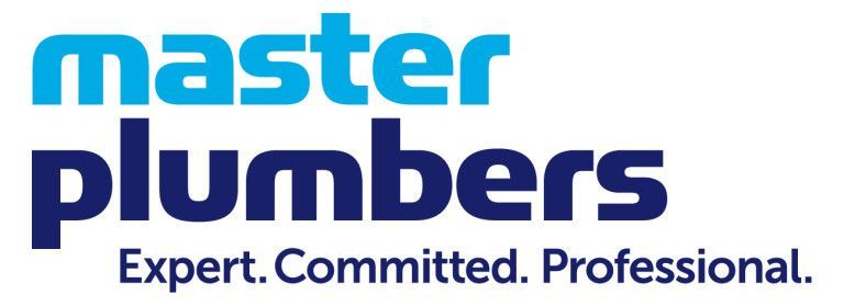 Master Plumbers logo with text 