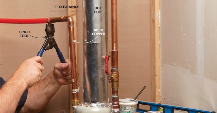wood heater installation