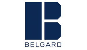 BELGARD logo in dark blue with stylized initials above the word “BELGARD”