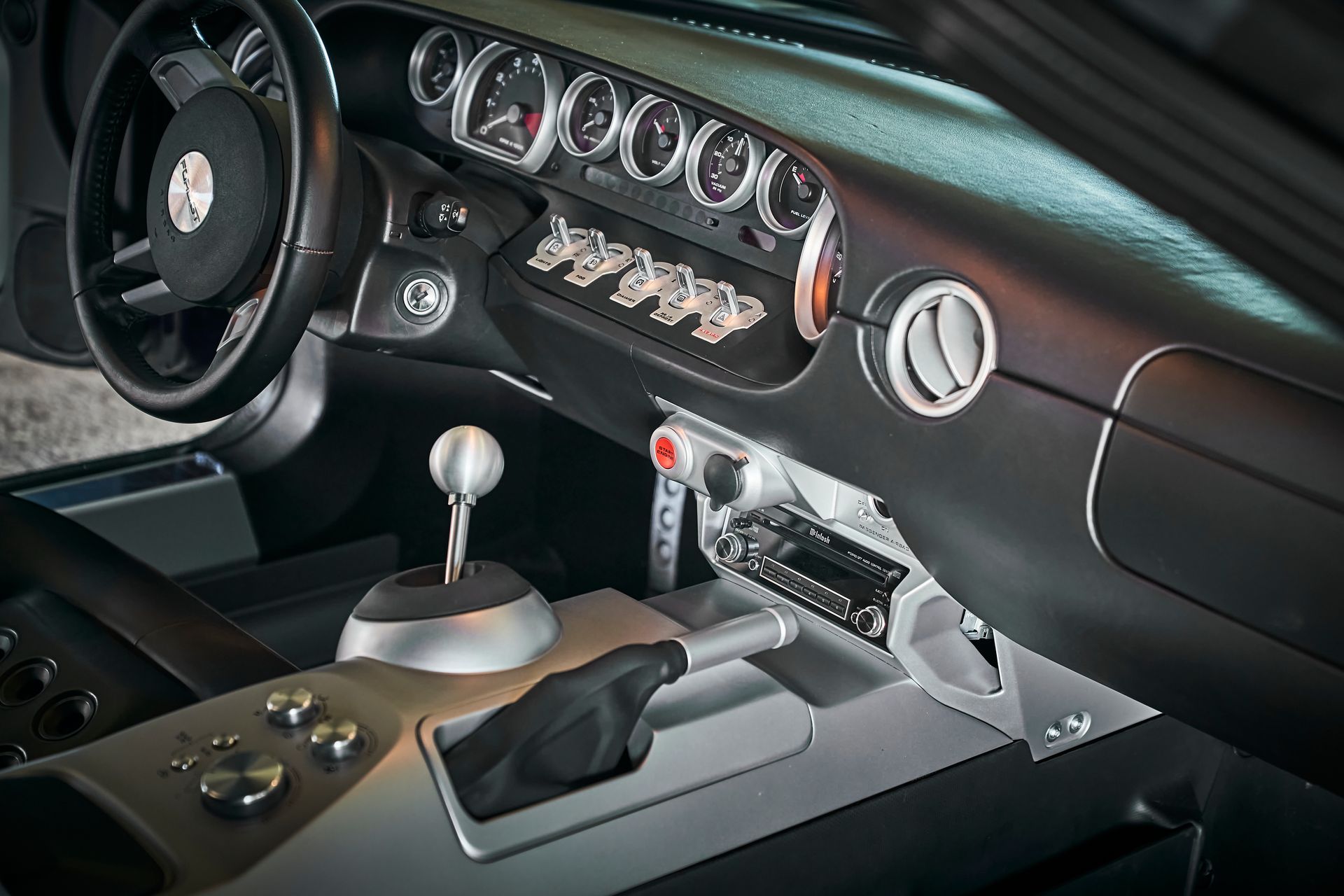 A close up of the dashboard of a car