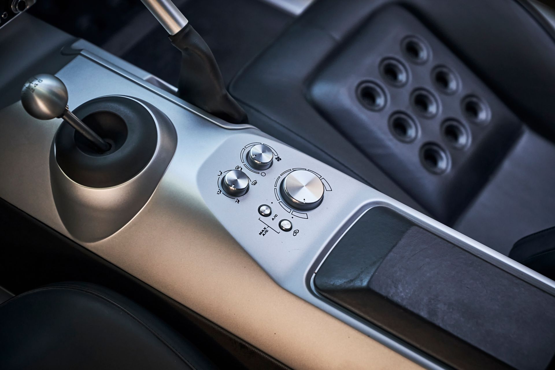 A close up of a shifter in a car