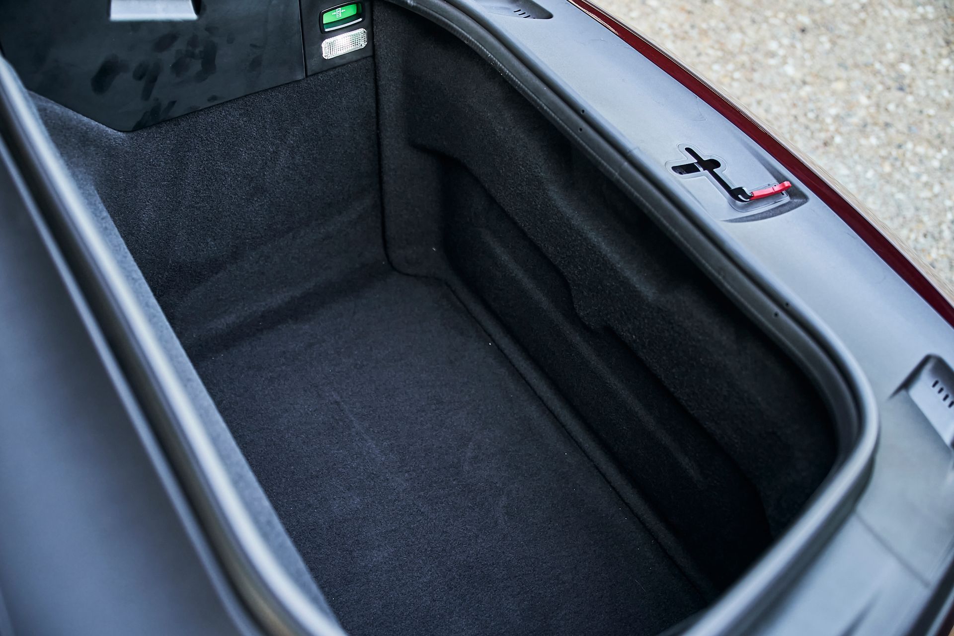 A close up of the trunk of a car.