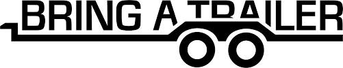 A black and white logo for bring a trailer