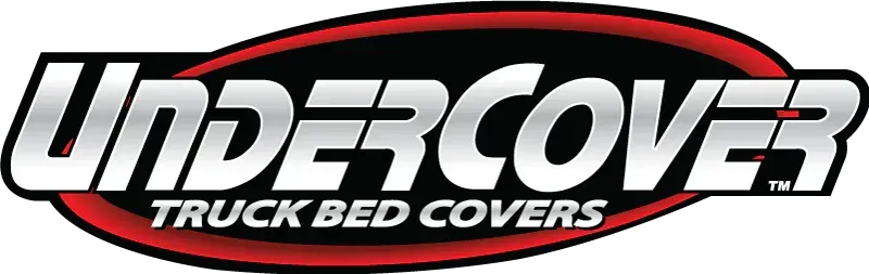 UnderCover truck bed covers logo with white text on a black and red oval.