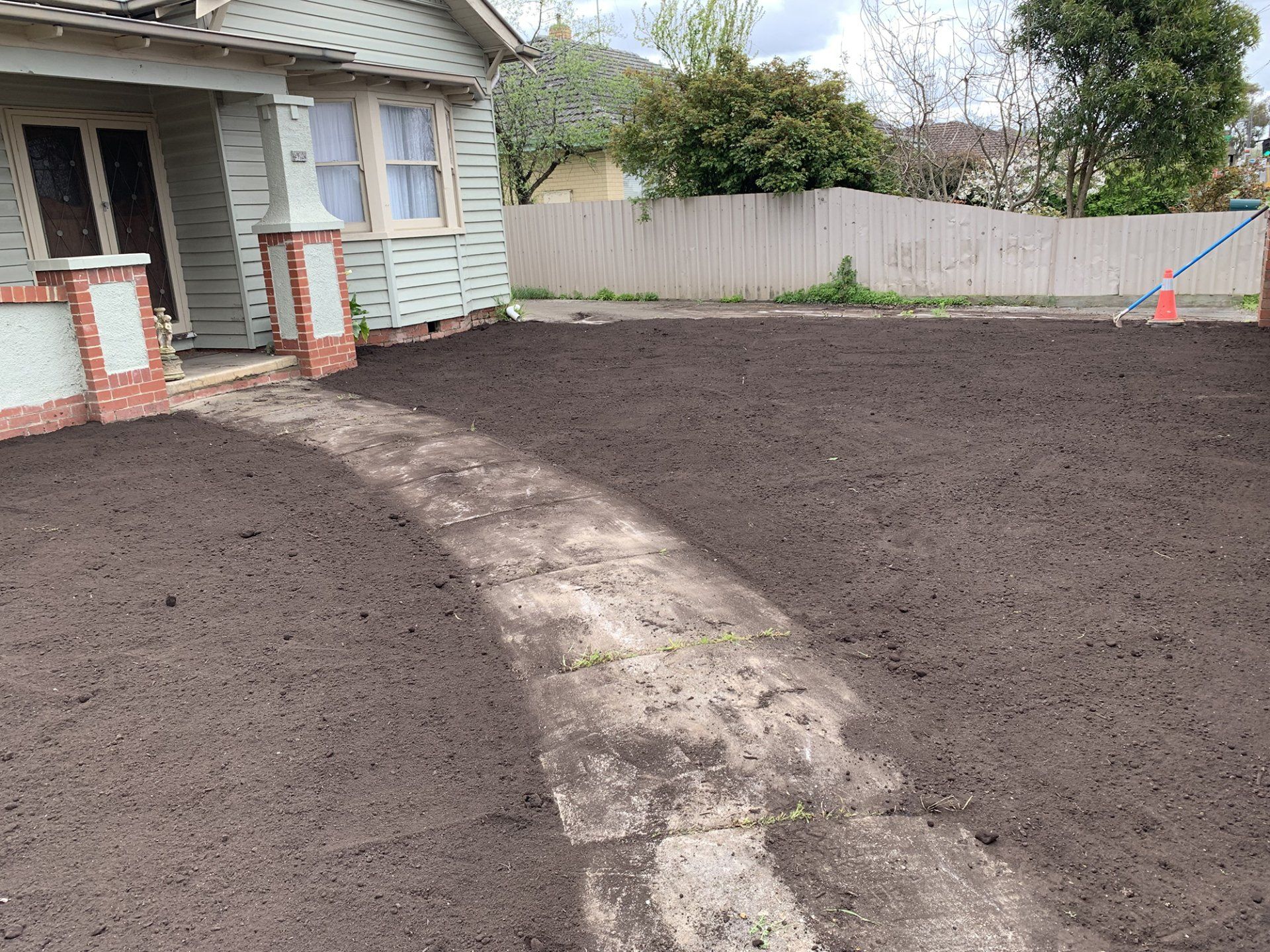 After Front Yard Tidy Up — Ballarat, VIC — Brad Donald Earthmoving
