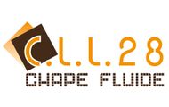Un logo pour chape fluids est affiché sur un fond blanc