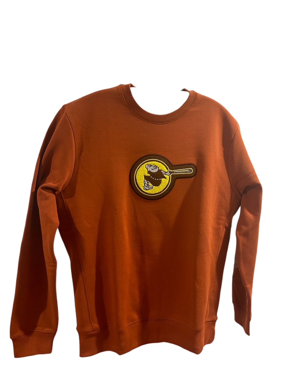 High Friar Chenille Patch GREY Organic Crewneck