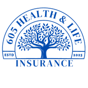 The logo for 605 health and life insurance shows a tree with leaves.