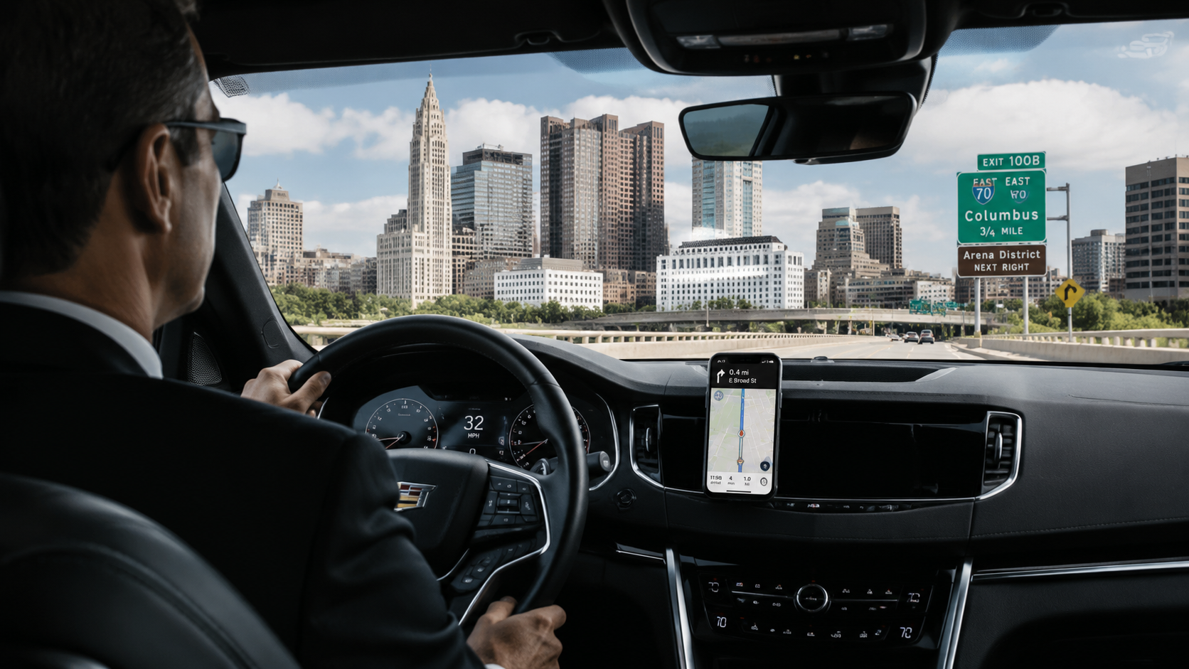 local airport transportation Columbus OH driver