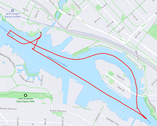 Steering map around Coast Guard Island