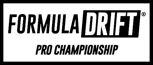 The formula drift pro championship logo is black and white.