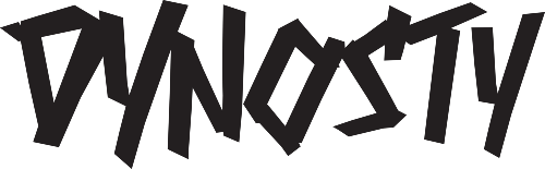 A black and white logo for wynostv on a white background