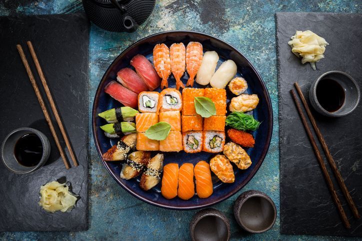 Sushi Platter at Local Eau Claire, WI Restaurant