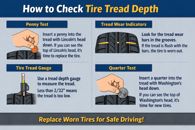 Maintenance habits that protect tread depth