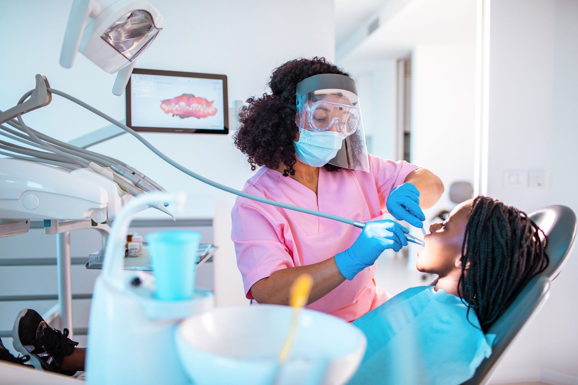Little girl at the dentists office – Blacktown, NSW – Smiles for All Little girl at the dentists office – Blacktown, NSW – Smiles for All