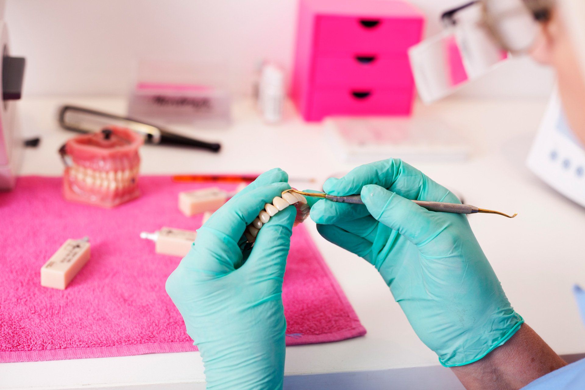 Working on a tooth crown – Blacktown, NSW – Smiles for All