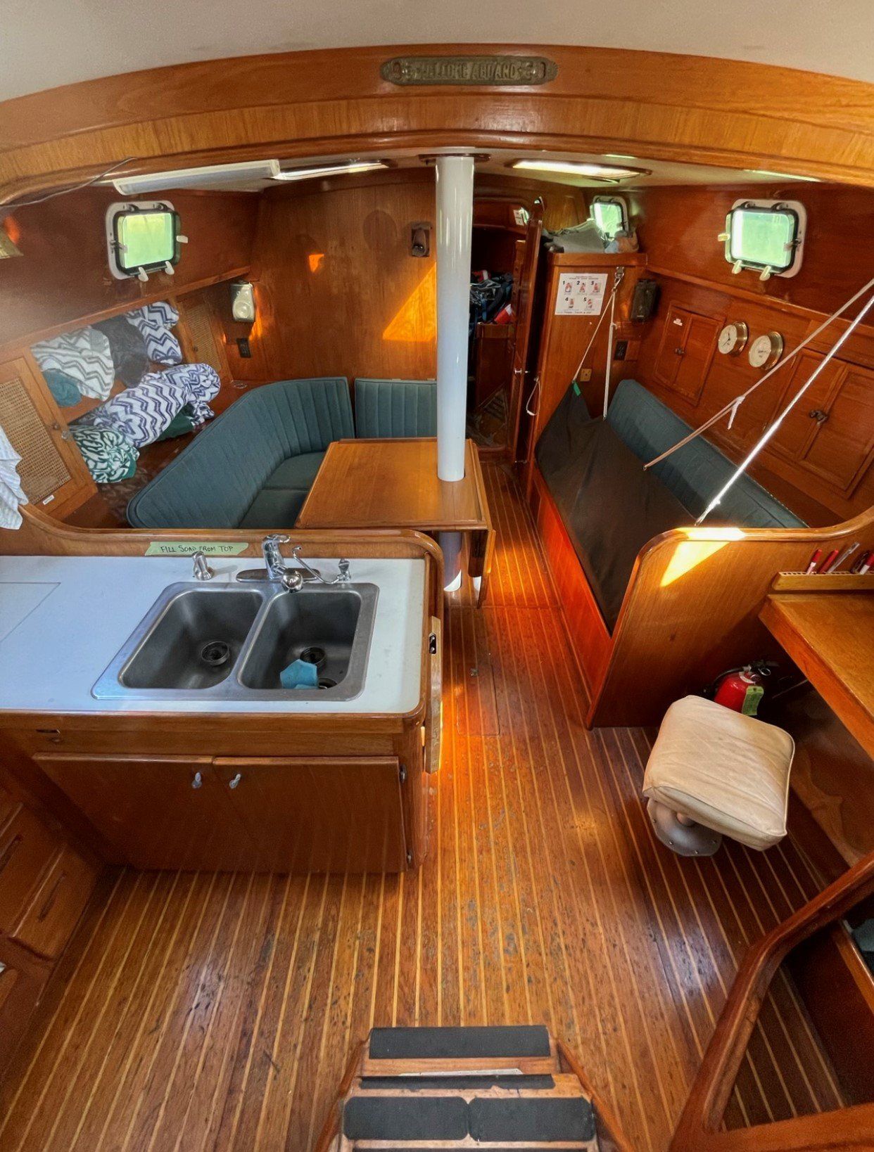 Interior kitchen and seating area of Osprey