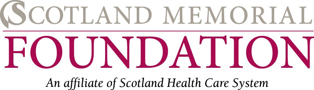 Scotland Memorial Foundation logo. Text includes: Scotland Memorial, Foundation, and 