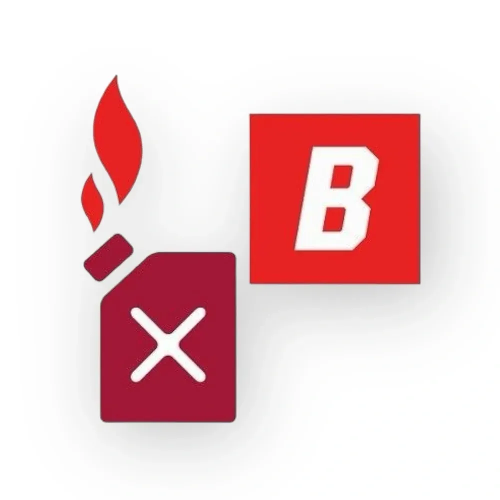 Brandklasse B voor brandblussers